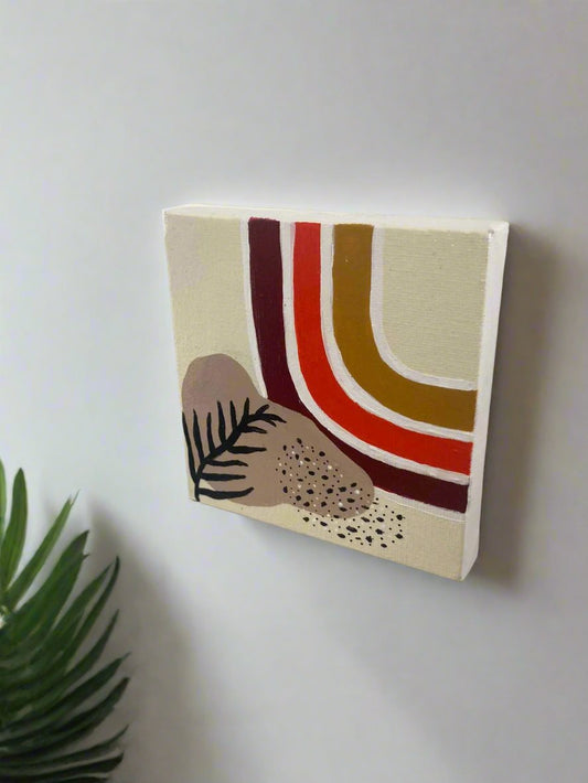 Home decor Mini canvas duo, flowing nature painting 1